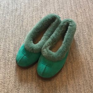 Teal UGG ballet slippers size 9.5
